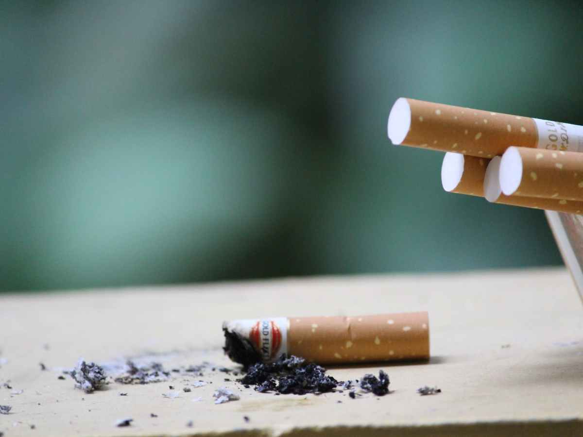 close up photo of cigarette ashes