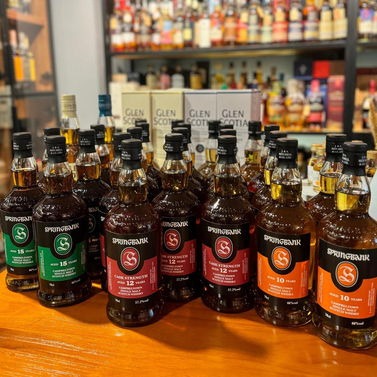 스프링뱅크 12년 CS 배치 25(가운데) 등, 홍콩 《더 센트럴 위스키》(The Central Whisky)