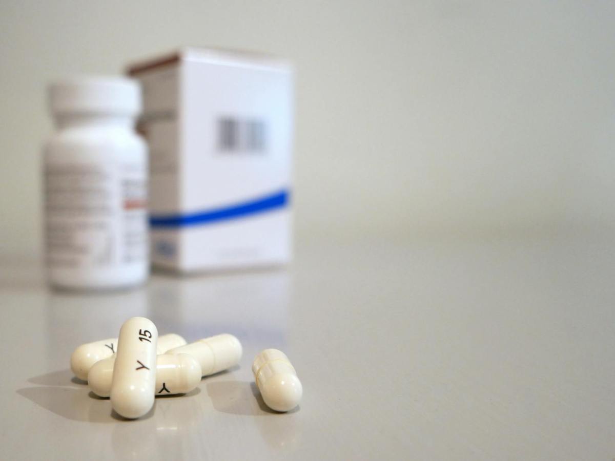 five oblong medication pills