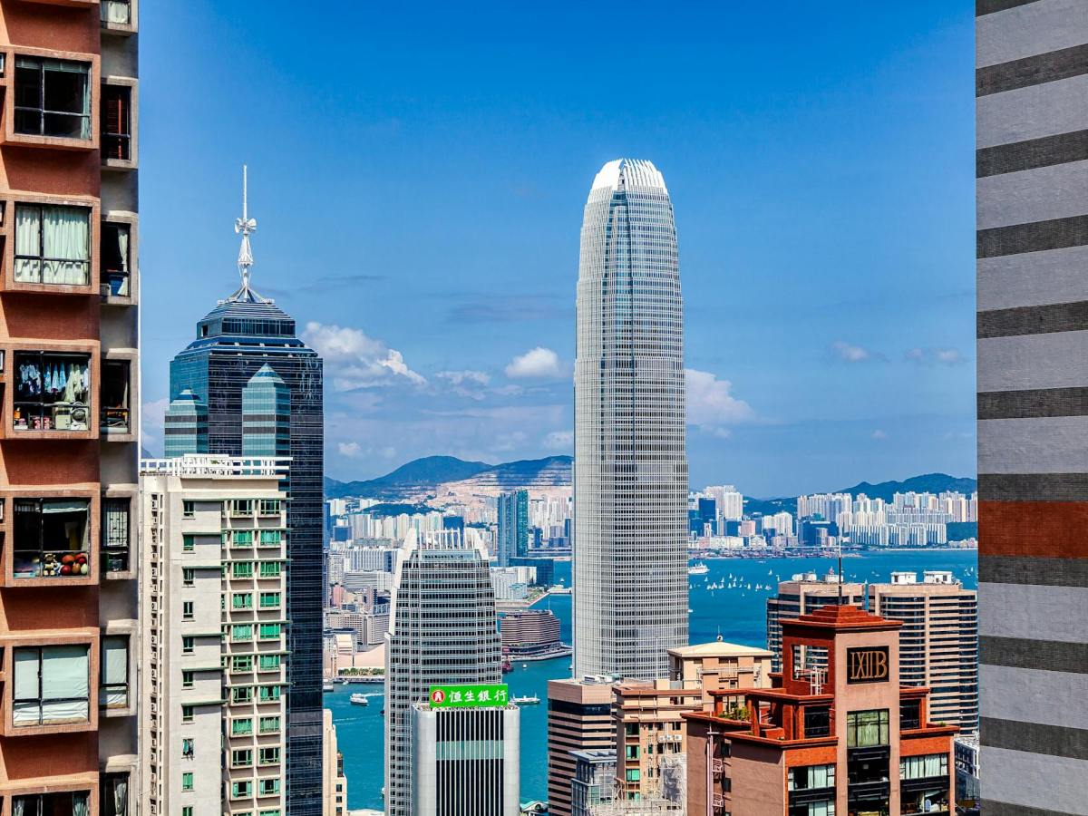 city buildings under the blue sky