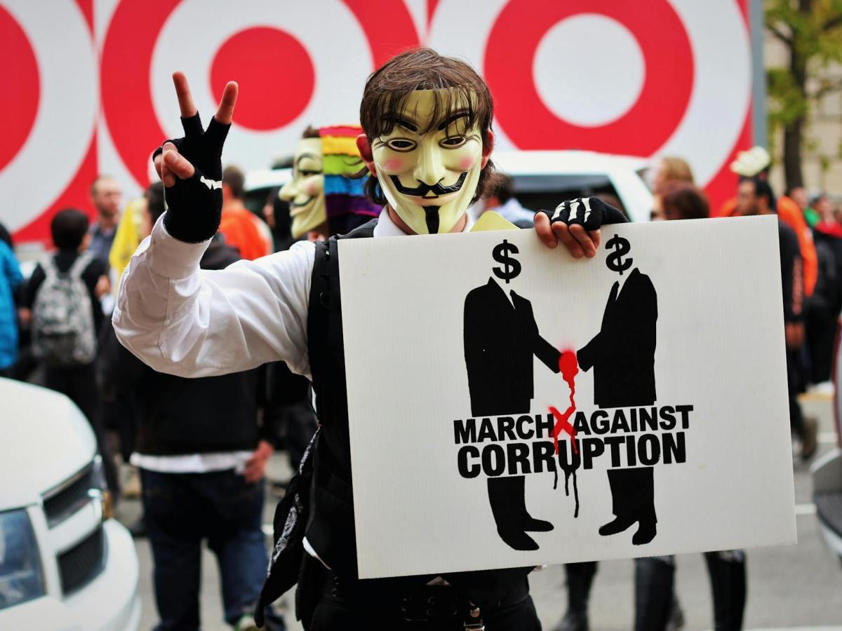 photo of person wearing guy fawkes mask