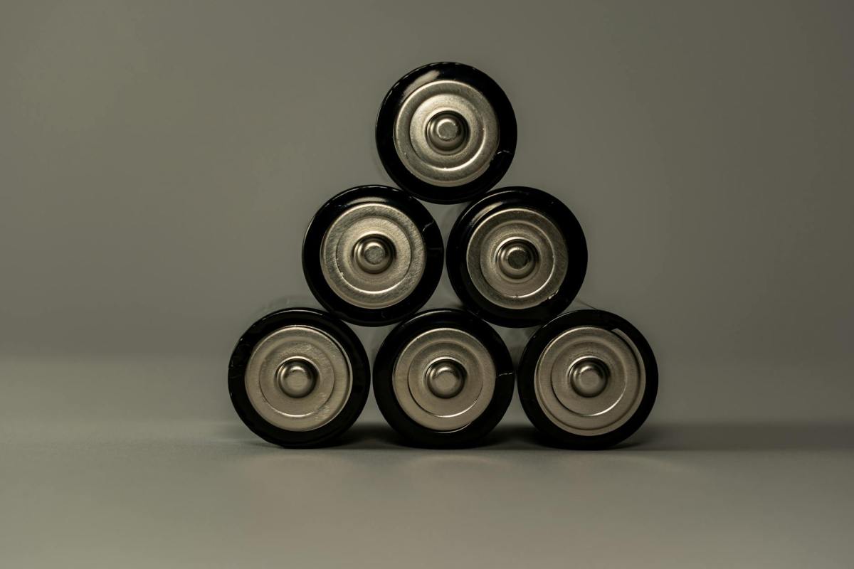 batteries in a triangle