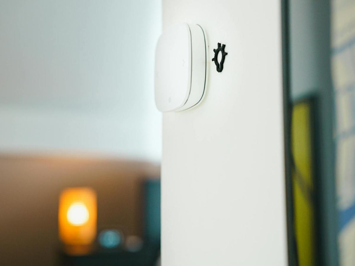close up of a smart light switch device
