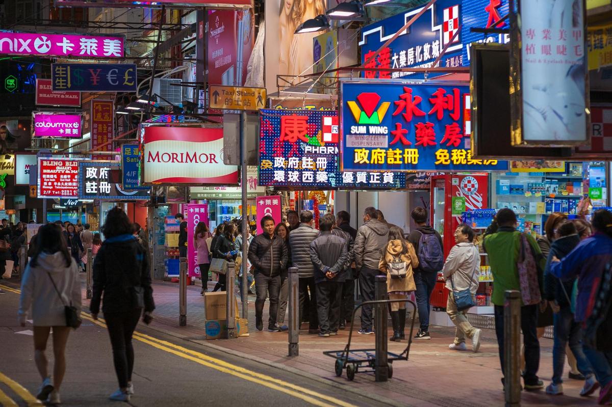vibrant nightlife on hong kong streets