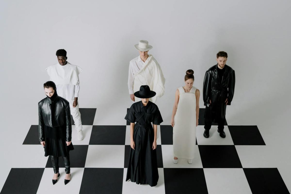 people dressed as chess pieces