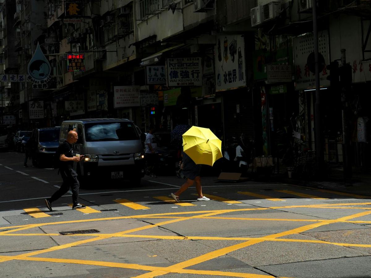 vibrant street scene in hong kong s bustling market