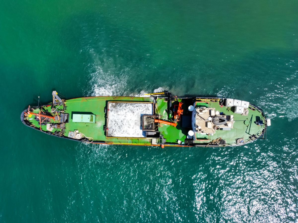 a ship on the water