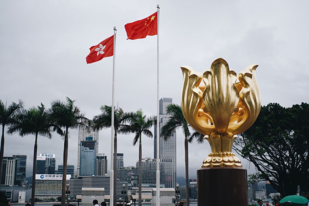 view from the golden bauhinia square