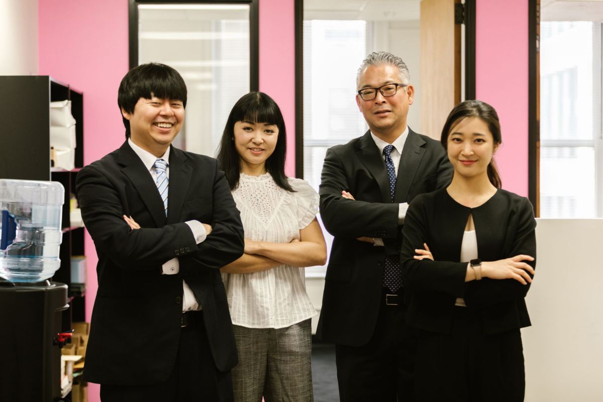 people standing at the office