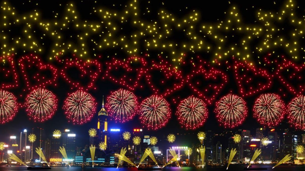 홍콩 국경절 불꽃놀이, 저녁 8시부터 23분간…8막, 3만발 이상 쏜다